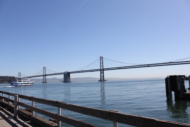 The Bay Bridge from the rear of the Ferry Terminal