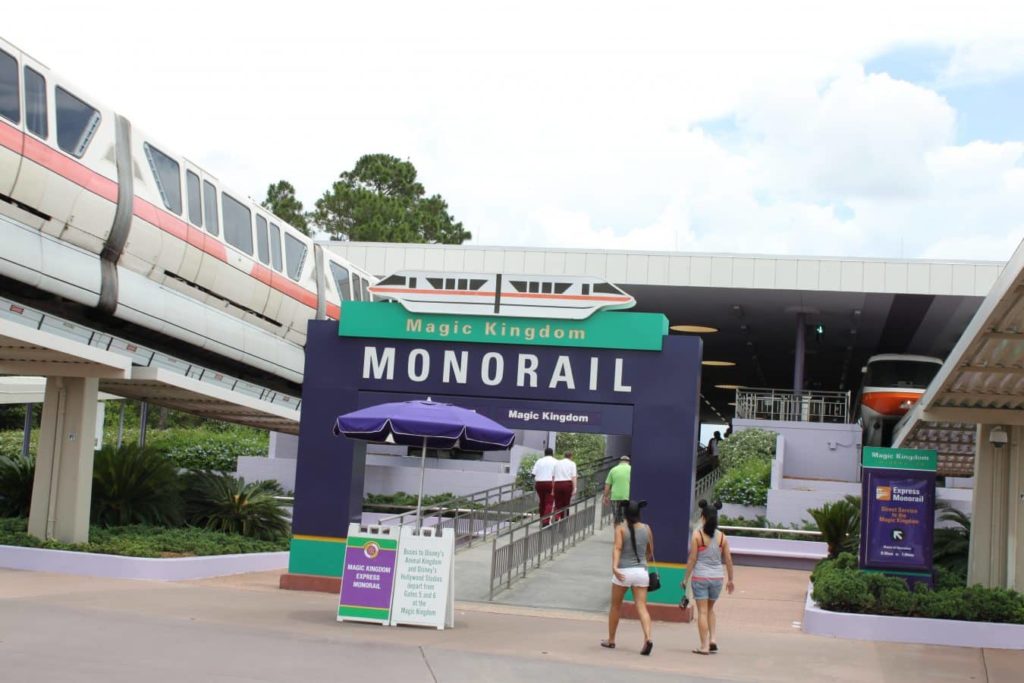 Transportation & Ticket Center Monorail Sign