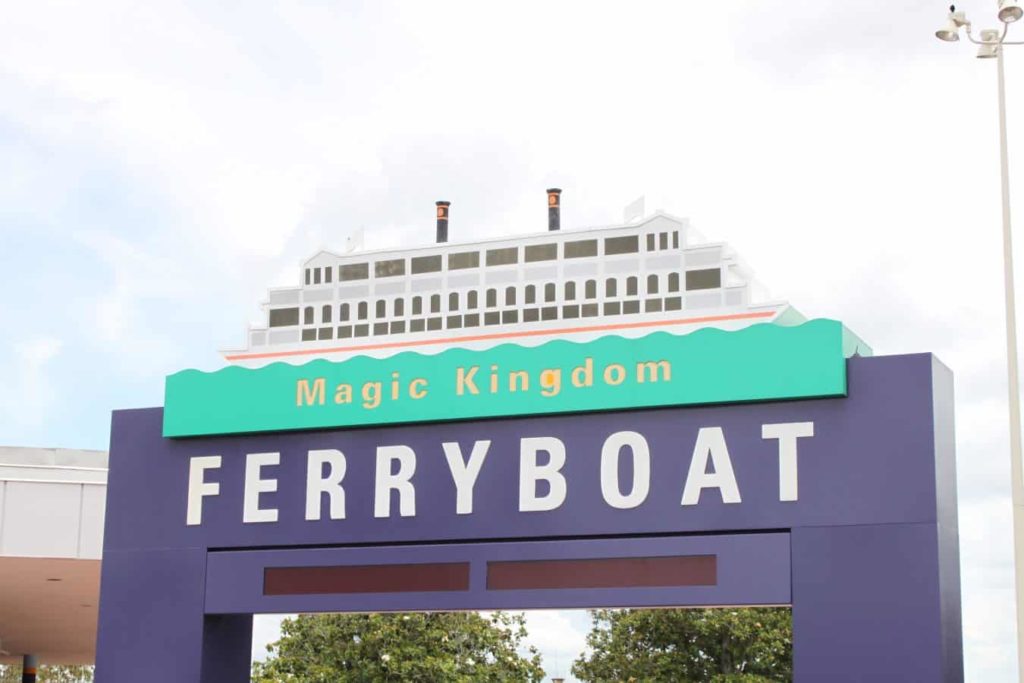 Magic Kingdom Ferry Boat Sign