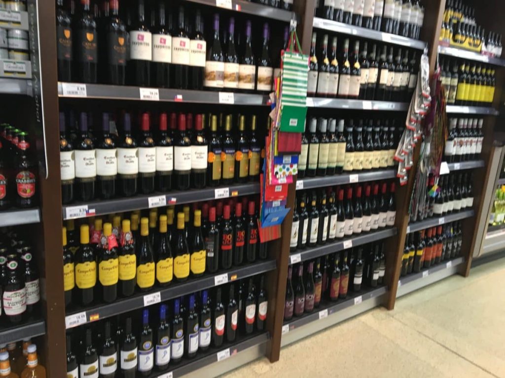 Parc Market wine aisle