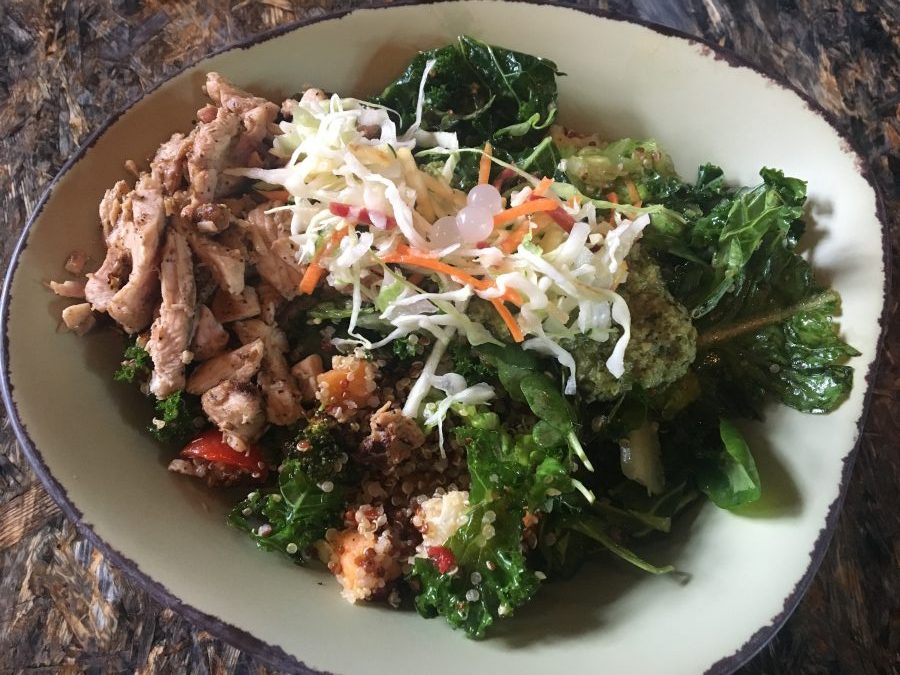 Satu'li Canteen Wood Grilled Chicken with Romaine and Kale Salad