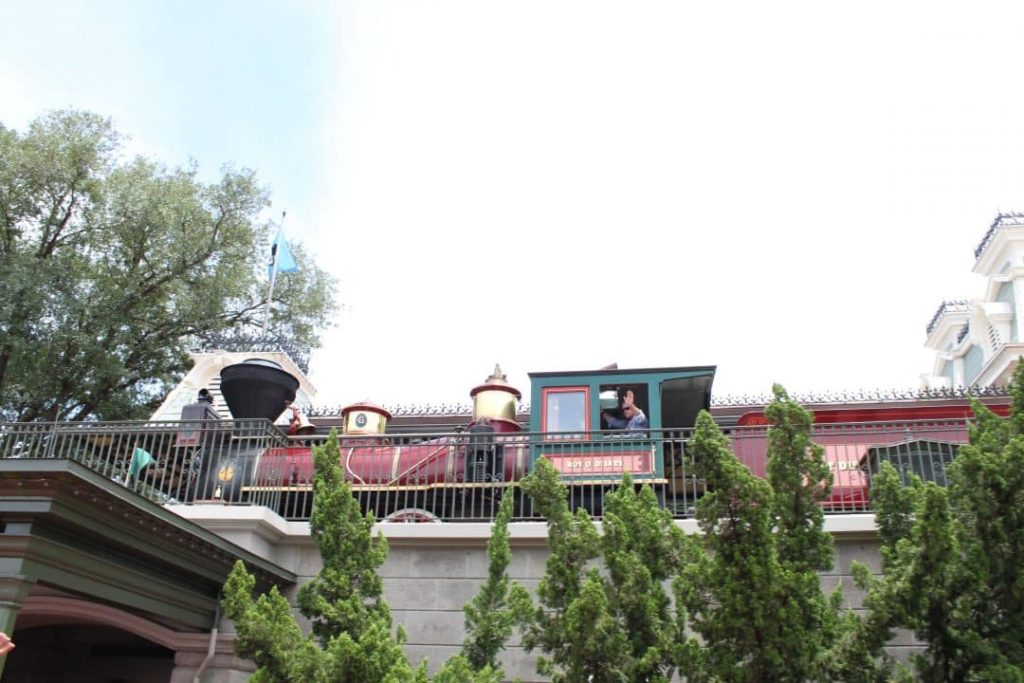 Board the Magic Kingdom Railroad for great views of the park