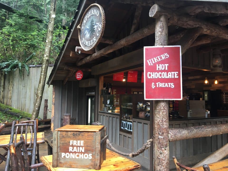 Drinks and snacks are available from Dr Wood's Cabin