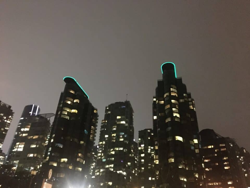 Vancouver night skyline