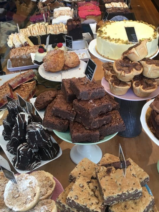 Purebread Cake and Pastry display