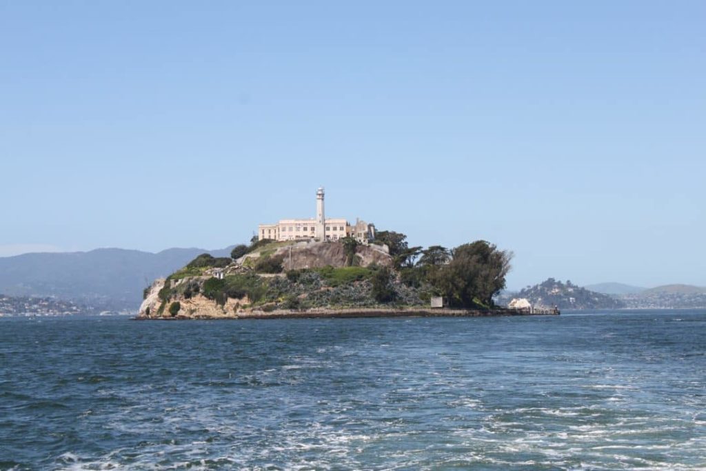 Alcatraz Island from ferry