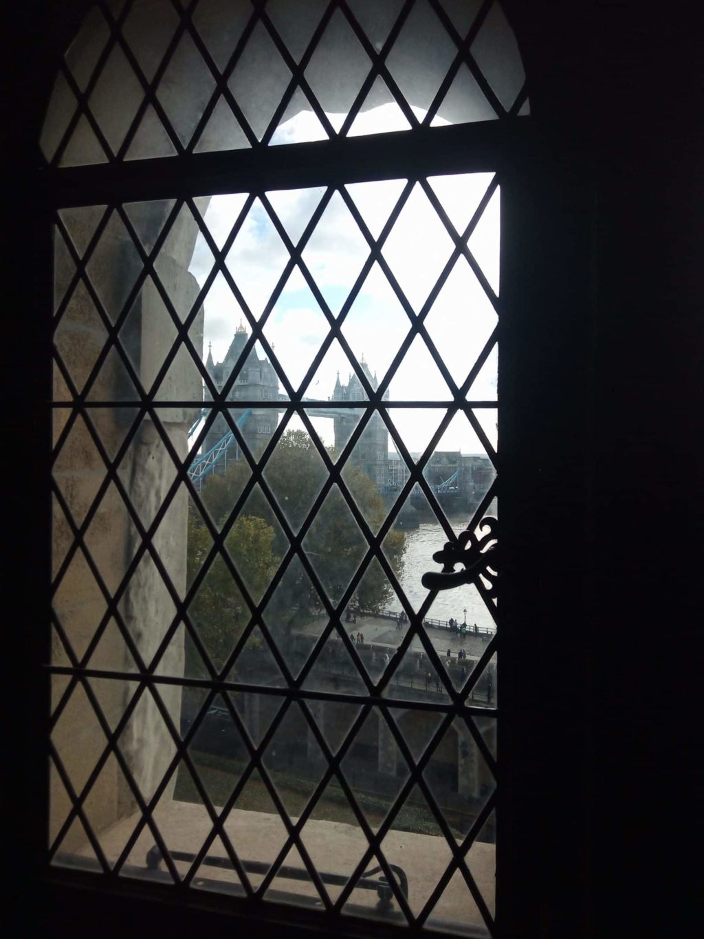 Viewing Tower Bridge through the windows