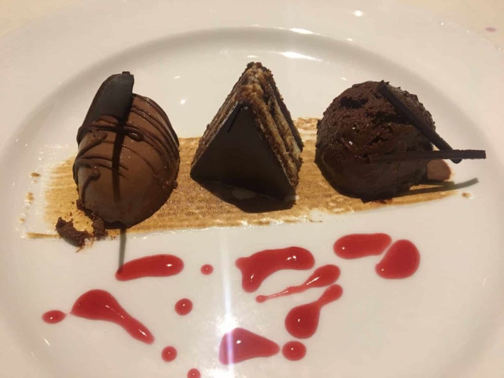 Star Princess Trio of Chocolate Dessert