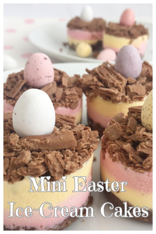 Mini Easter Ice Cream Cakes Pinterest Pin