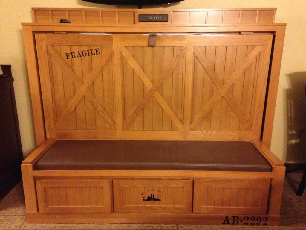 Disney's Port Orleans Murphy Bed cabinet