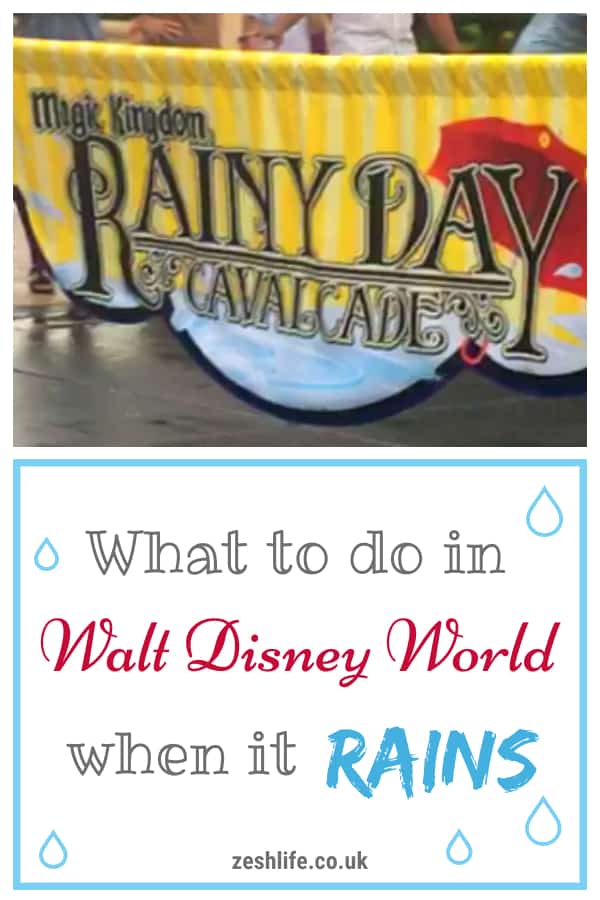 Walt Disney World in the Rain Pinterest Pin