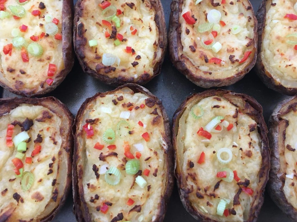 Chilli, Cheese & Onion Loaded Potato Skins