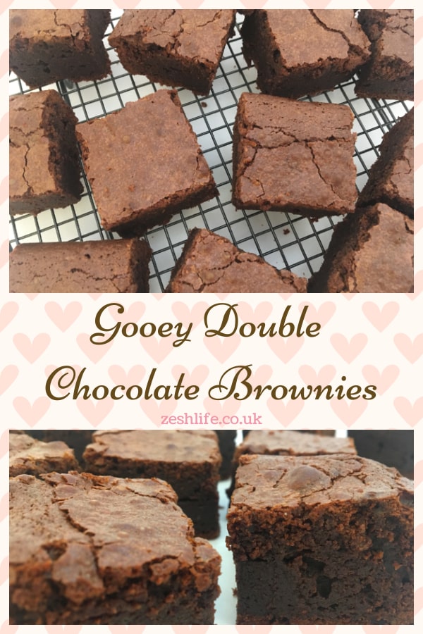 Double Chocolate Brownies Pinterest Pin