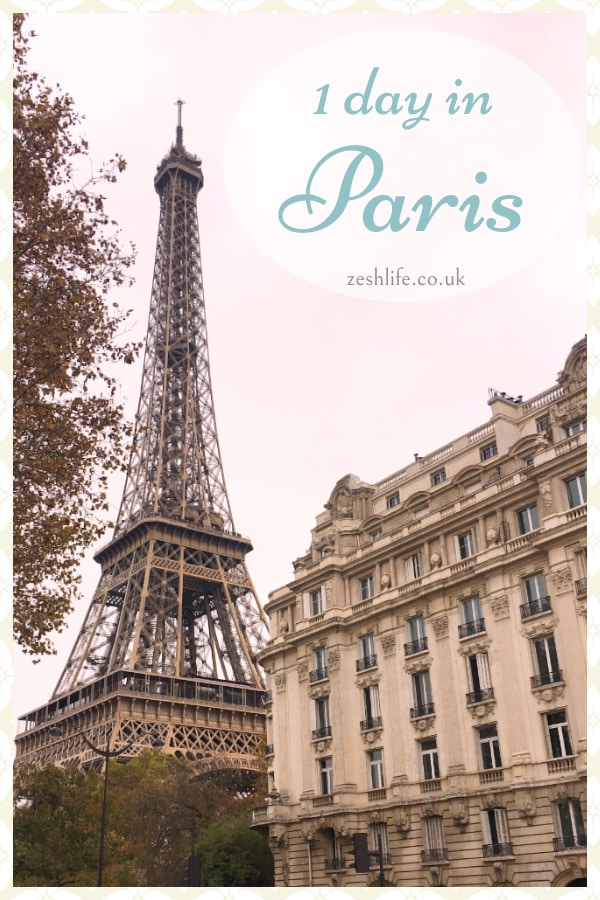 1 Day in Paris Itinerary Pinterest Pin