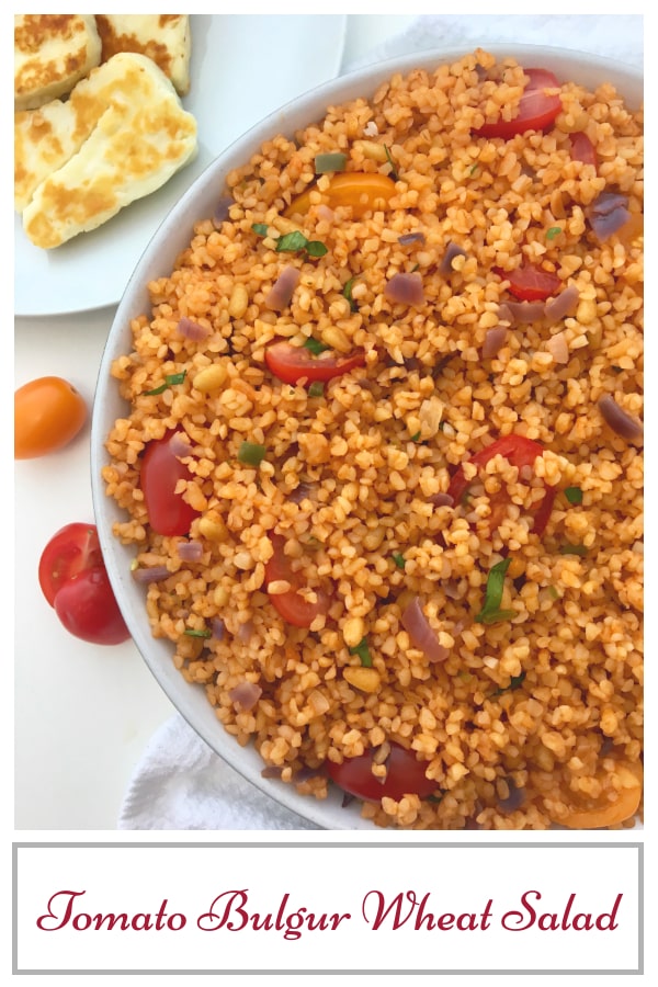 Tomato Bulgur Wheat Salad Pinterest Pin