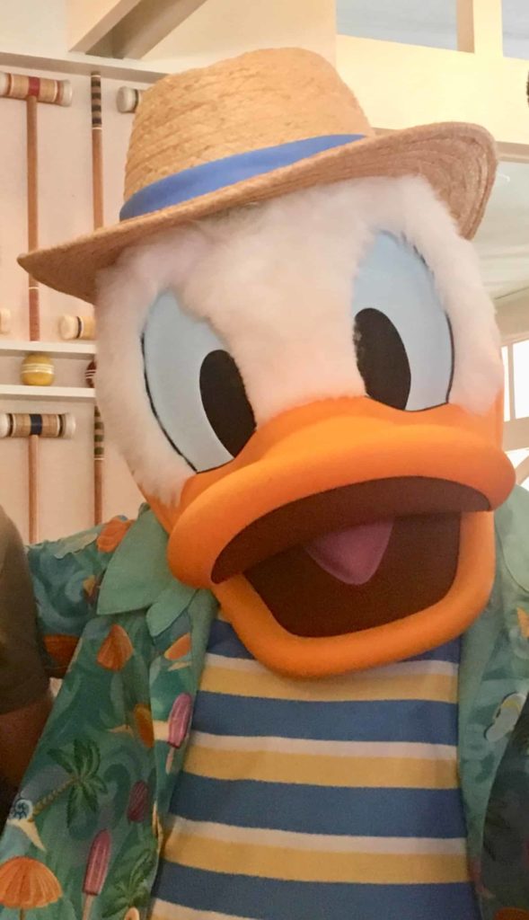 Donald Duck also has a new costume