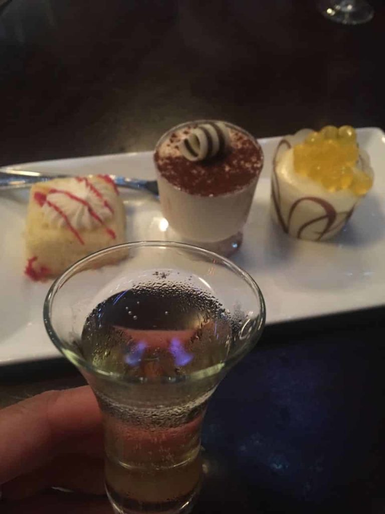 Trio of desserts