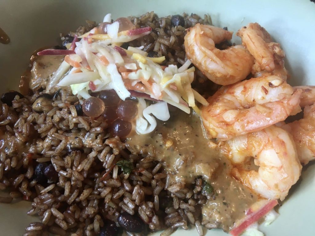 Shrimp with Rice & Black Beans