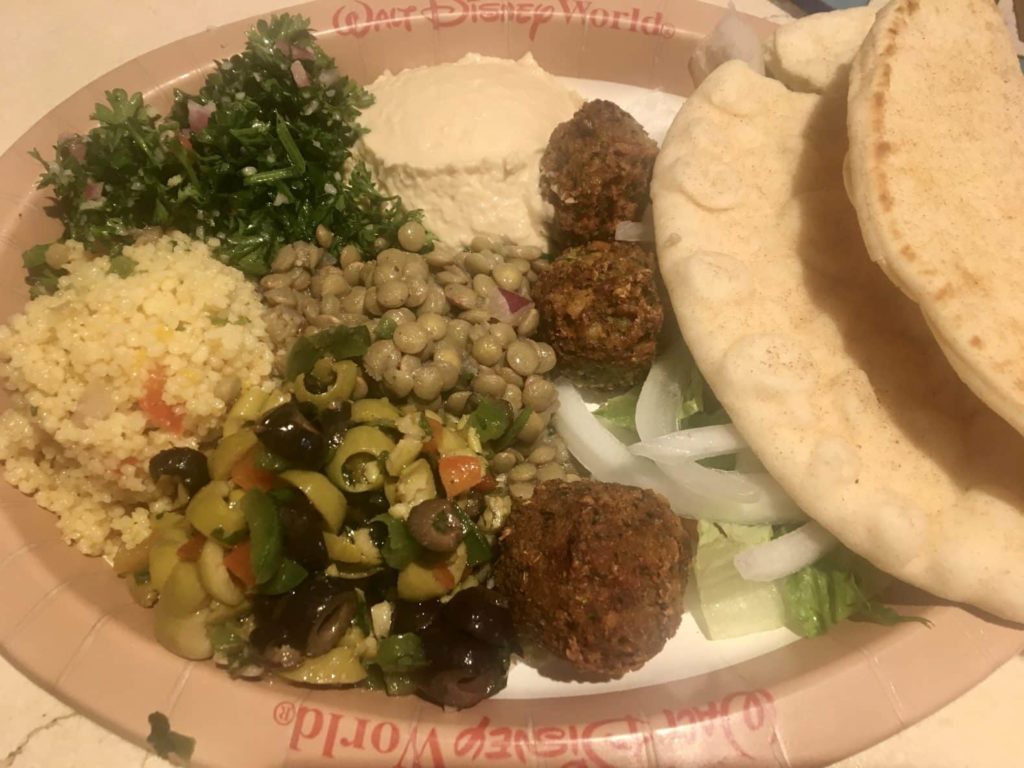 Disney World Tangierine Cafe Vegetarian Platter