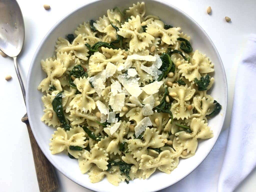 Green Pesto Pasta Salad