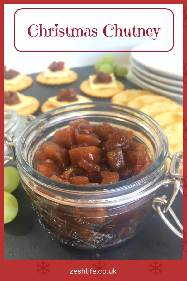 Christmas Pear Chutney Recipe Pinterest Pin