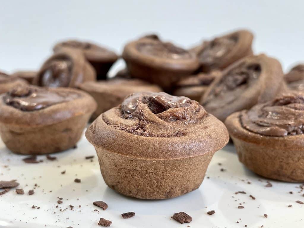 Hot Chocolate Nutella Pancake Muffins