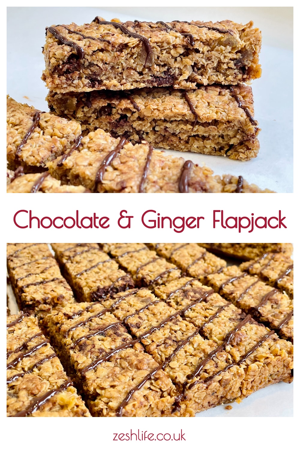 Chocolate Ginger Flapjack Recipe Pinterest