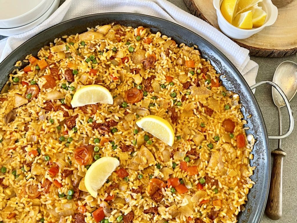 Chicken Chorizo Paella Recipe