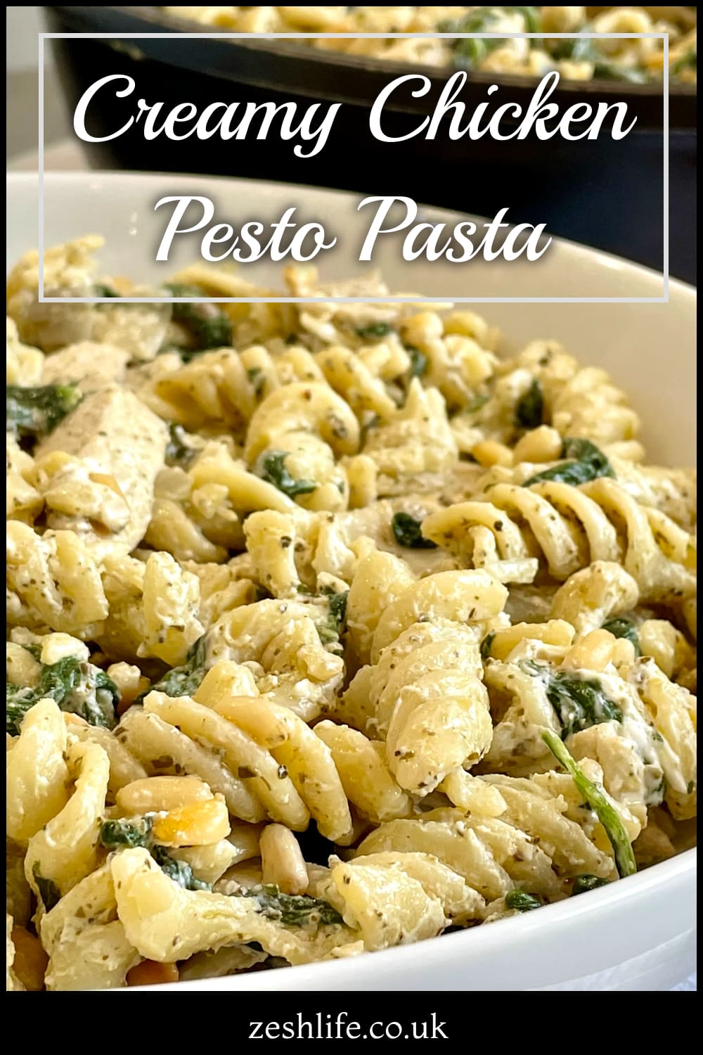 Chicken Pesto Pasta Pinterest Pin