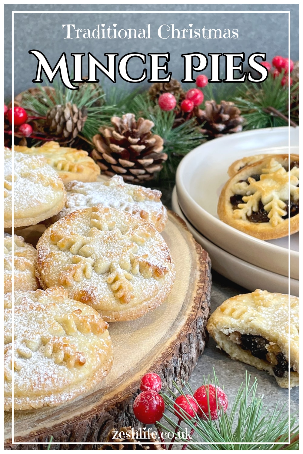 Traditional Christmas Mince Pies Pinterest Pin