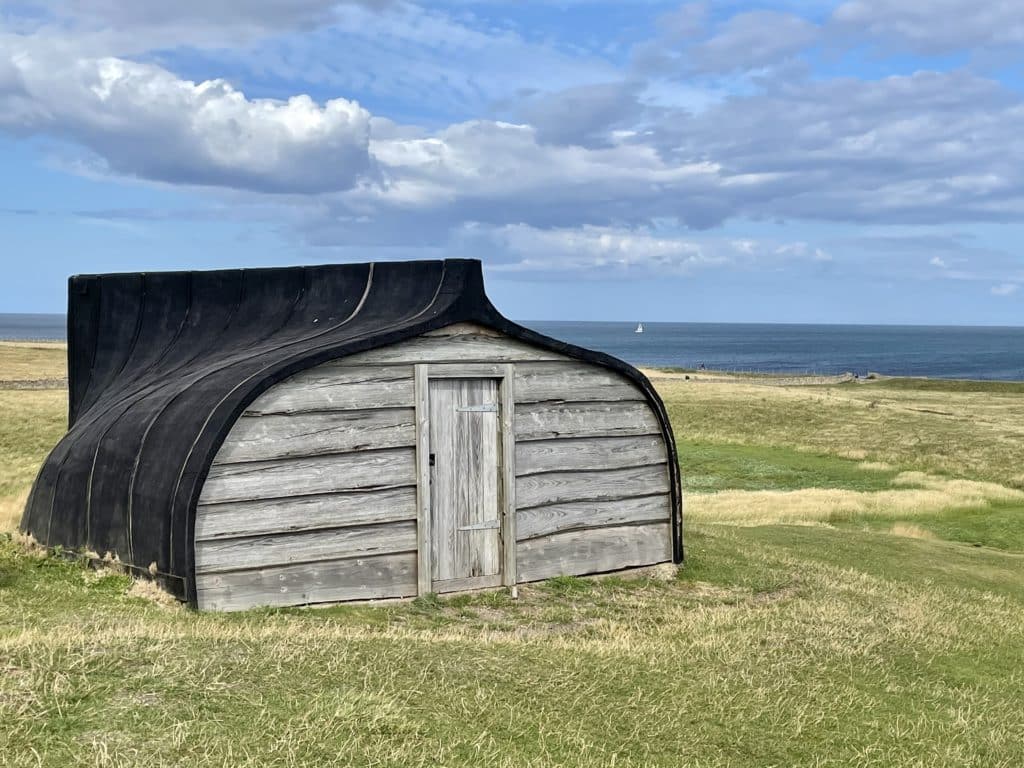 Lindisfarne Upturned Boat Storage