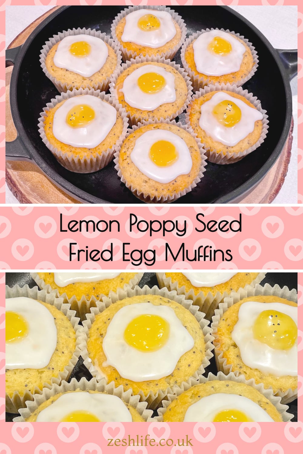 Lemon Poppy Seed Fried Egg Muffins Pinterest Pin