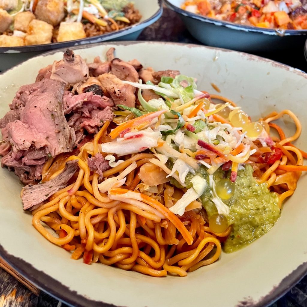 Satu'li Canteen Combination Bowl with noodles