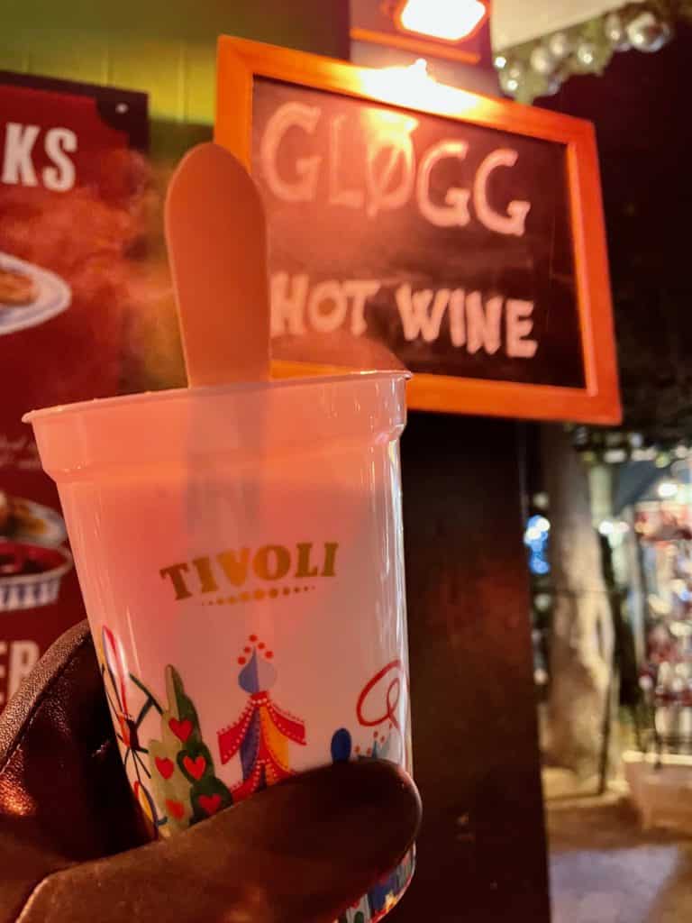 Tivoli Gardens Glogg Hot Wine in Souvenir Cup