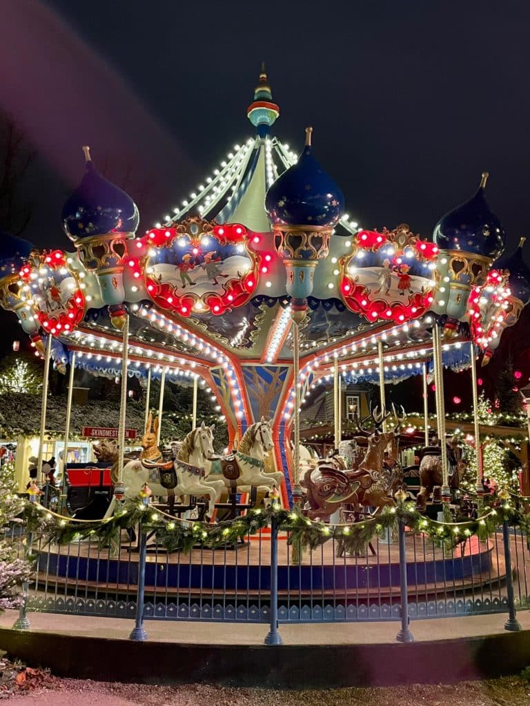 Tivoli Gardens Classic Carousel at Christmas