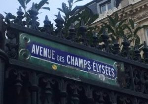 Champs Elysees Sign