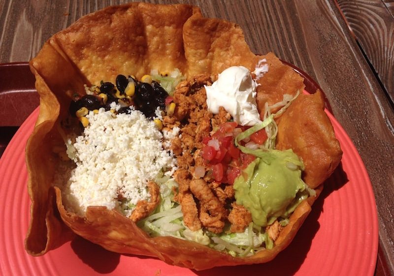 Tostada Salad with Chicken