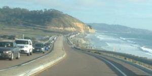 California empty coast road