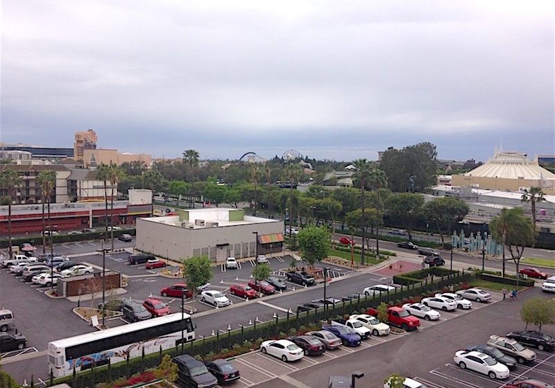 Disneyland Park view from the balcony 