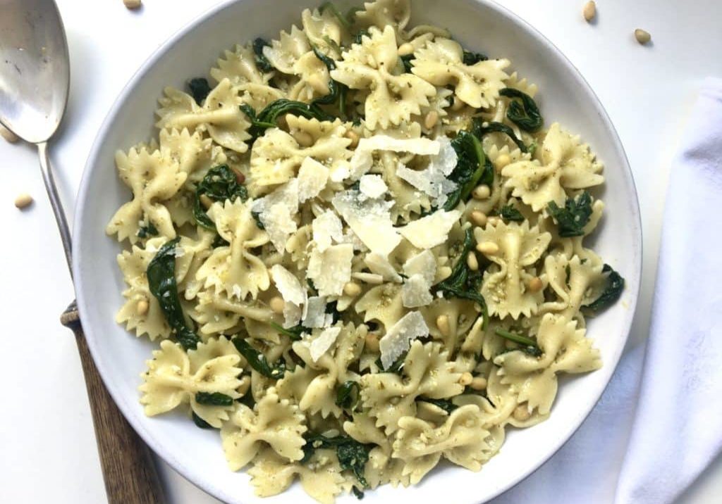 Green Pesto Pasta Salad