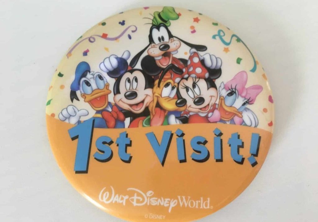 Walt Disney World 1st Visit Badge Button